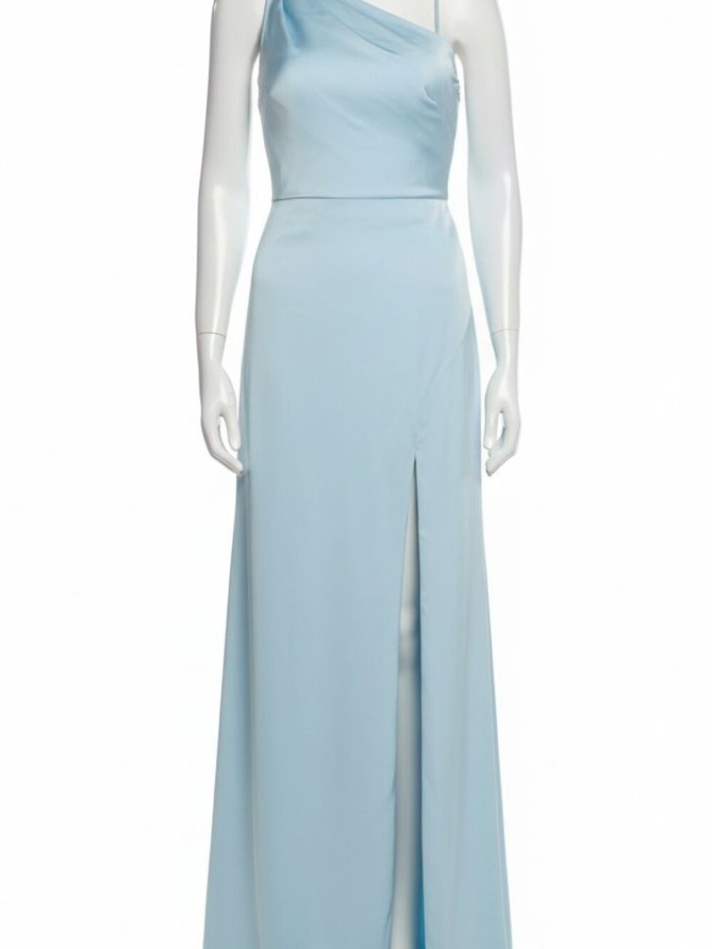 Vera Wang Bride Women's Blue Van One-Shoulder Mermaid Gown Dress Size 02